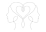 create couple and face line art from photo